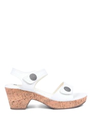 Pavers White Pavers Strappy Heeled Sandals - Image 1 of 5