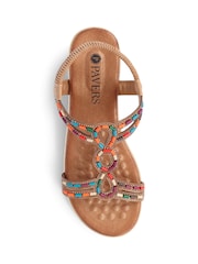 Pavers Camel Pavers Beaded Sandals - Image 5 of 6