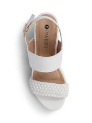 Pavers White Pavers Platform Sandals - Image 3 of 5