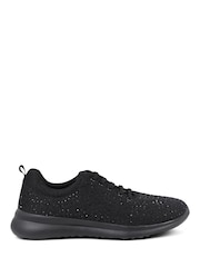 Pavers Memory Foam Black Trainers - Image 1 of 5