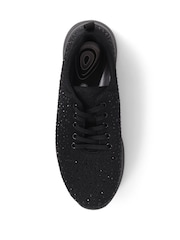 Pavers Memory Foam Black Trainers - Image 3 of 5