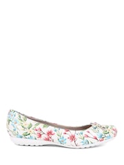 Pavers Leather Ballet White Pumps - Image 2 of 5