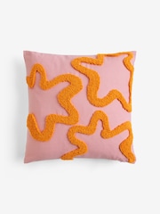 Novogratz Pink Squiggle Tufted Cushion - Image 2 of 5