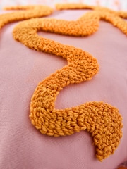 Novogratz Pink Squiggle Tufted Cushion - Image 5 of 5