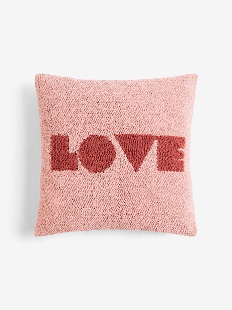 Novogratz LOVE Tufted Slogan Cushion - Image 2 of 5