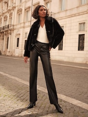 Friends Like These Black Faux Fur Coat - Image 3 of 4