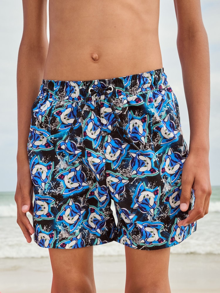 Blue Sonic Swim Shorts (3-16yrs) - Image 1 of 8