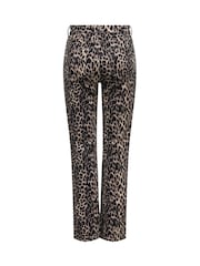 Blugi drepți ONLY Riley Animal cu imprimeu leopard - Imaginea 7 din 7