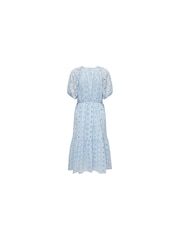 ONLY Midi Broderie Dress with Puff Sleeve - Изображение 5 из 5