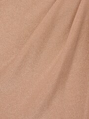 Adrianna Papell Nude Studio Metallic Knit Draped Dress - Image 7 of 7