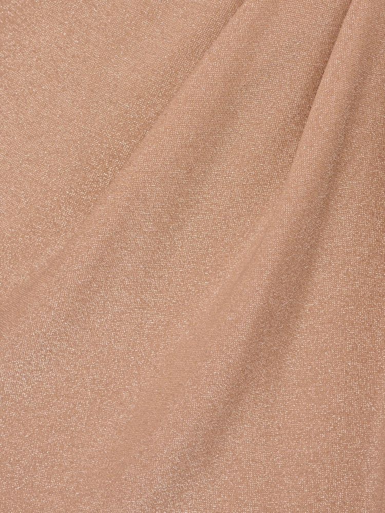 Adrianna Papell Nude Studio Metallic Knit Draped Dress - Image 7 of 7