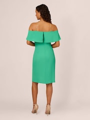 Adrianna Papell Green Neck-Chain Short Dress - Image 3 of 7