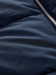Navy Blue Shower Resistant Padded Hooded Coat - Image 10 of 10