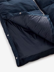 Navy Blue Shower Resistant Padded Hooded Coat - Image 9 of 10
