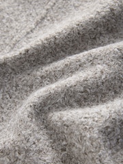 Grey Asymmetric Funnel Neck Coatigan - Image 9 of 9
