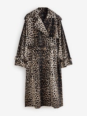 Animal Print Trench Coat - Image 6 of 8