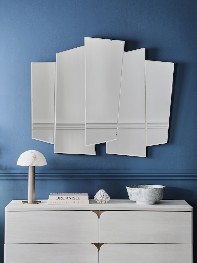 Clear Abstract Cluster Wall Mirror - Image 1 of 5