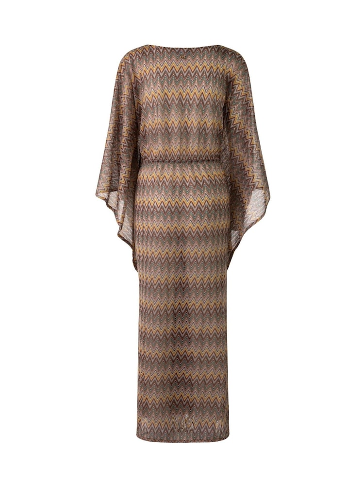 Seaspray Crochet Long Sleeve Open Maxi Kaftan - Image 5 of 5