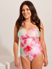 Seaspray Belize Snake Twist Foil Bandeau Swimsuit - Image 3 of 6