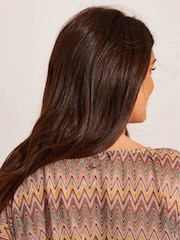 Seaspray Crochet Short Sleeve Open Maxi Kaftan - Image 3 of 5