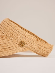 Seaspray Natural Raffia Sun Visor - Image 2 of 3