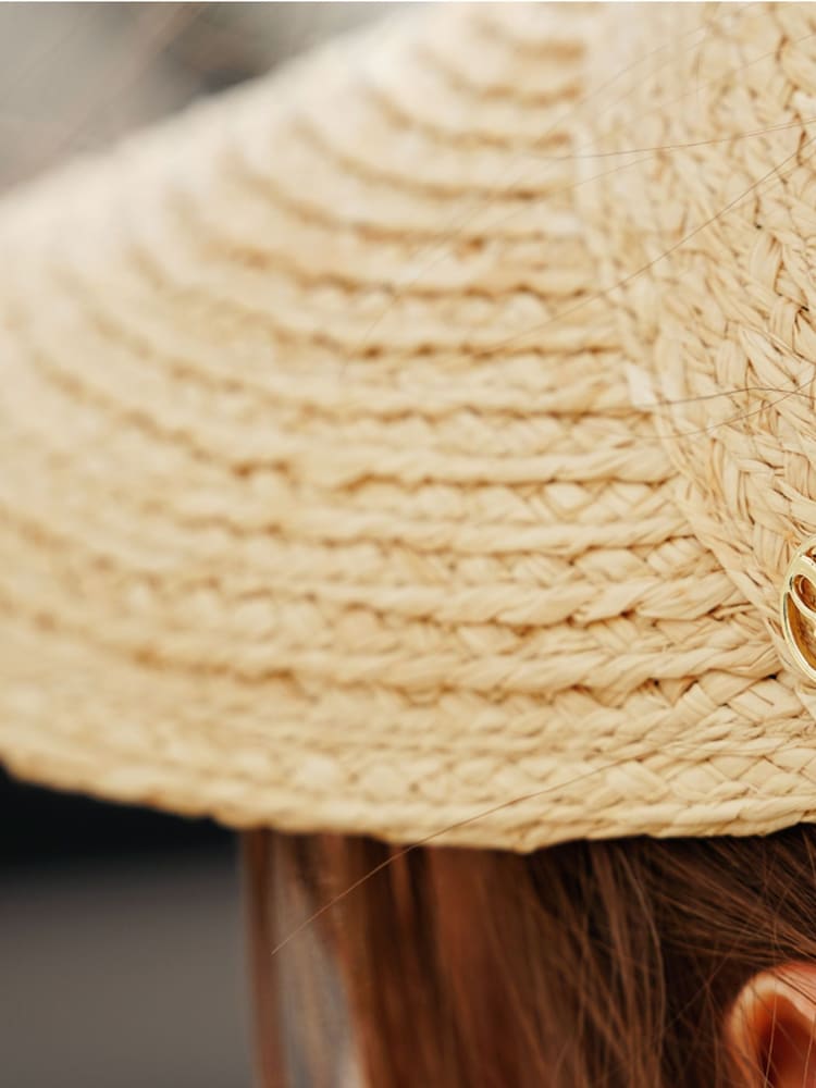Seaspray Natural Raffia Sun Visor - Image 3 of 3