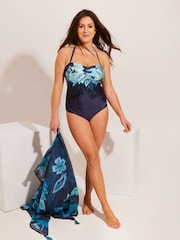 Seaspray Belize Snake Twist Foil Bandeau Swimsuit - Image 1 of 4