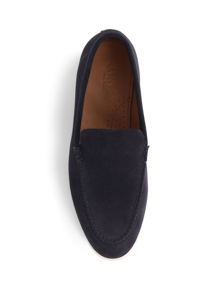 Jones Bootmaker Navy Suede Raiden Suede Loafers - Image 5 of 6