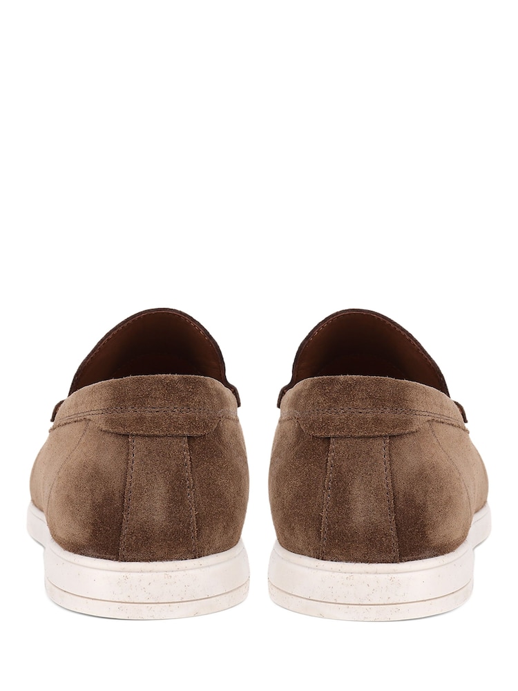 Buy Jones Bootmaker Tan Suede Raiden Suede Loafers from Next USA display picture 1