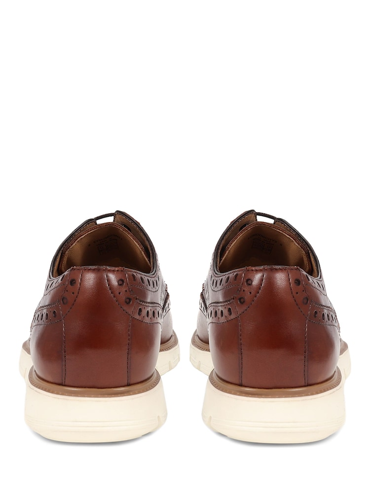 Jones Bootmaker Chestnut London City 2 Brogues Derby Shoes - Image 3 of 5
