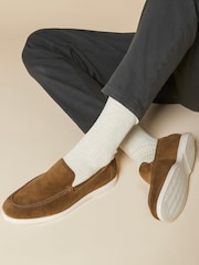Jones Bootmaker Rake Leather Brown Loafers - Image 1 of 6