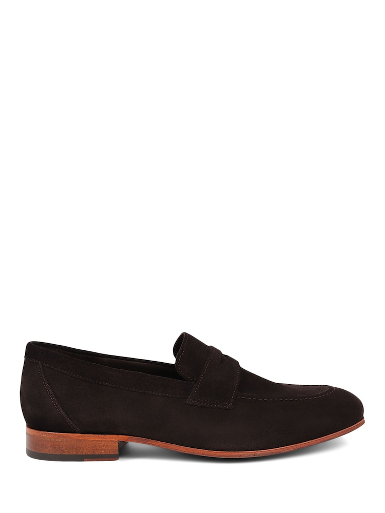 Jones Bootmaker Rake Leather Brown Loafers - Image 2 of 6