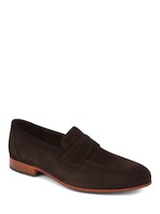 Jones Bootmaker Rake Leather Brown Loafers - Image 4 of 6