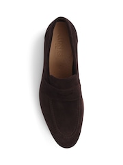 Jones Bootmaker Rake Leather Brown Loafers - Image 5 of 6