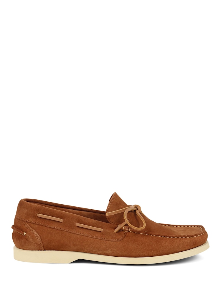 Jones Bootmaker Portsmouth Suede Brown Moccasins - Image 1 of 6