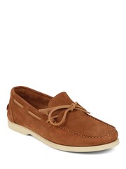 Jones Bootmaker Portsmouth Suede Brown Moccasins - Image 3 of 6