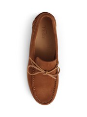 Jones Bootmaker Portsmouth Suede Brown Moccasins - Image 5 of 6