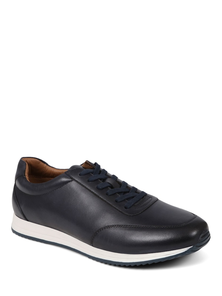 Jones Bootmaker Southend2 Leather Trainers - Image 2 of 6