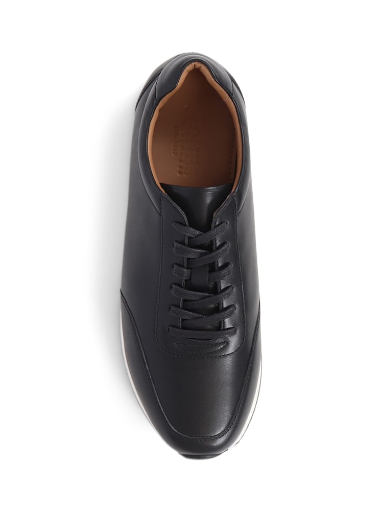 Jones Bootmaker Black Southend2 Leather Trainers - Image 5 of 5