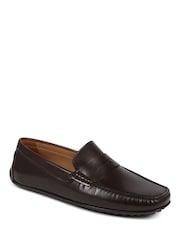 Коричневый - Кожаные лоферы Jones Bootmaker Paterson - Image 1 of 5