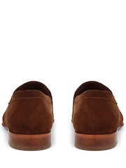 Jones Bootmaker Rake Leather Brown Loafers - Image 3 of 5