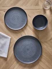 12 Piece Navy Blue Burford Dinner Set - Image 2 of 5