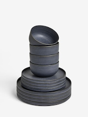 12 Piece Navy Blue Burford Dinner Set - Image 5 of 5