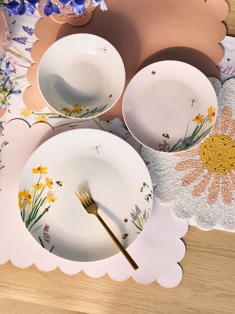 Multi Lila Floral 12 Piece Dinner Set - Image 2 of 5