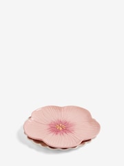 Set of 2 Pink Flower Dinner Plates - Image 4 of 4