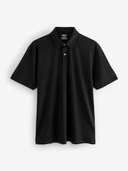 Navy/Brown/Grey/White/Sage Green Regular Fit Short Sleeve Jersey Polo Shirts 5 Pack - Image 10 of 16