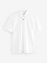 Navy/Brown/Grey/White/Sage Green Regular Fit Short Sleeve Jersey Polo Shirts 5 Pack - Image 11 of 16