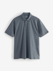 Navy/Brown/Grey/White/Sage Green Regular Fit Short Sleeve Jersey Polo Shirts 5 Pack - Image 14 of 16
