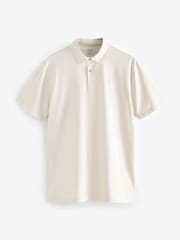 Neutrals Regular Fit Short Sleeve Jersey Polo Shirts 5 Pack - Image 10 of 14