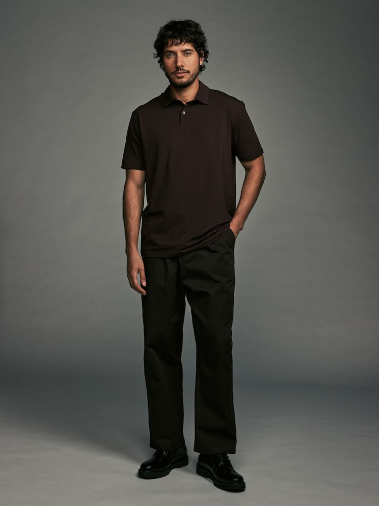 Neutrals Regular Fit Short Sleeve Jersey Polo Shirts 5 Pack - Image 2 of 14